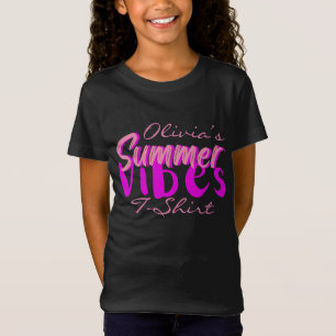 Camiseta Víblias de verão de texto bonito