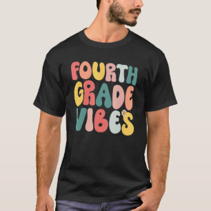 Camiseta Víblias do 4º ano retro de volta ao professor univ