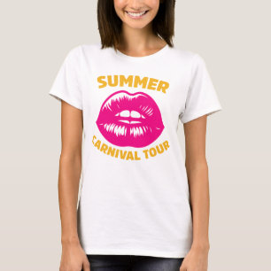 Camiseta Víblias do Festival Colorido de Carnaval de Verão