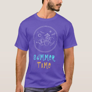 Camiseta Víblias do Sol e das Férias no Verão, Arte Escrita
