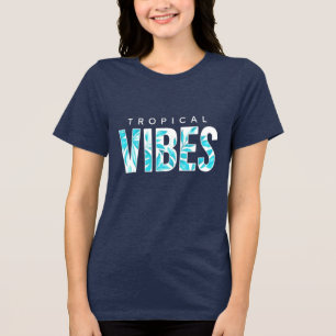 Camiseta Víblias Tropicais - Estilo de Ilha Tee