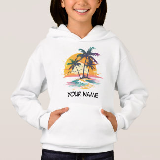 Camiseta Víblias Tropicais Sunset - Palm Trees & Beach Desi