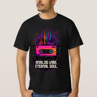 Camiseta Vibração analógica, ideia de presente para a alma
