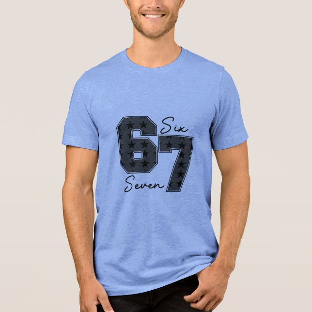 Camiseta Vibração da Cultura Pop de 67 Estrelas Tendência (Frente)