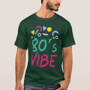 Camiseta Vibração dos Anos 80 Festa Vintage Oitenta Eightie