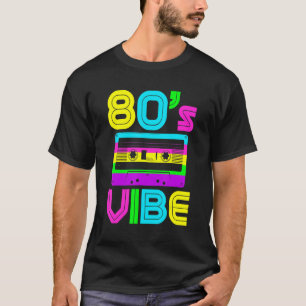 Camiseta Vibração dos Anos 80 Música Vintage dos Anos 1980