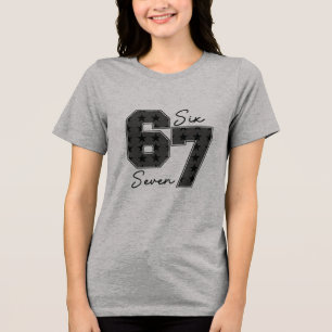Camiseta Vibração Gráfica da Cultura Pop Six Seven