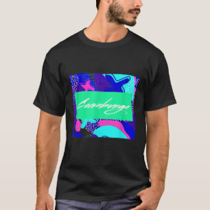Camiseta Vibração Legal de Surfista Cara Garota dos Anos 80