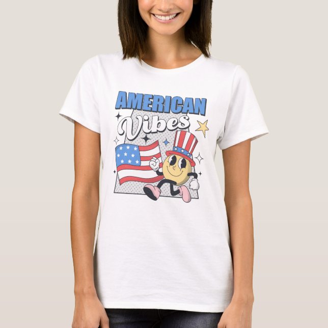 Camiseta Vibrações americanas (Frente)