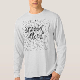 Camiseta Vibrações Assustadoras Aranhas Abstratas