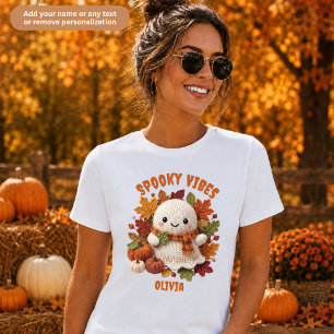 Camiseta Vibrações Assustadoras Família de Fantasmas de Cro