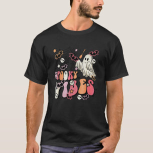 Camiseta Vibrações Assustadoras Groovy Dia das Bruxas Fanta