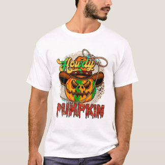 Camiseta Vibrações caubói ocidentais de abóbora