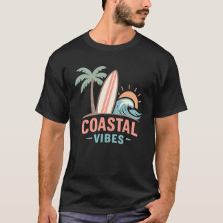Camiseta Vibrações costeiras de verão 