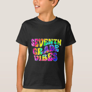 Camiseta Vibrações da 7ª Série Tie Dye Primeiro Dia de Ck n