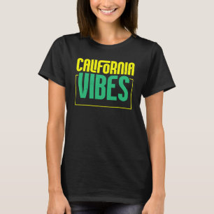 Camiseta Vibrações da Califórnia Estado EUA América Viagem