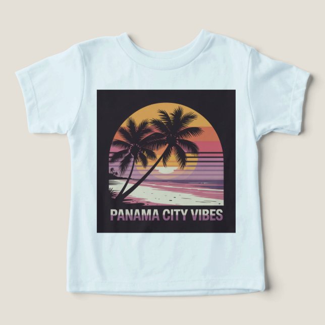 Camiseta Vibrações da Cidade do Panamá (Design frontal)