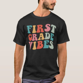 Camiseta Vibrações da Primeira Série Retro Groovy Professor