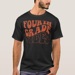 Camiseta Vibrações da Quarta Série De Volta à Escola Aluno