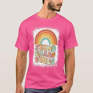 Camiseta Vibrações da Terceira Série Arco-íris Descolorido