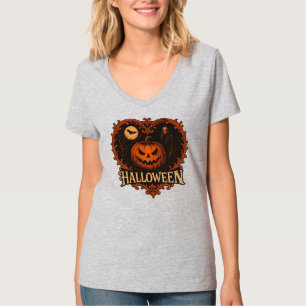 Camiseta Vibrações de Bruxa & Noites de Abóbora Blusa Femin