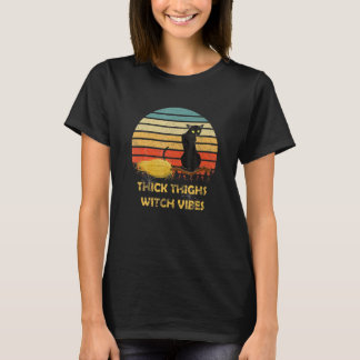 Camiseta Vibrações de Bruxa Vintage Hick Highs Halloween Ca