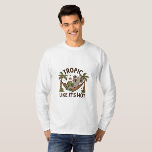 Camiseta Vibrações de Coala Relaxado
