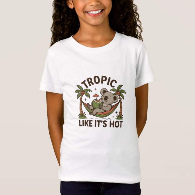 Camiseta Vibrações de Coala Relaxado (Frente)