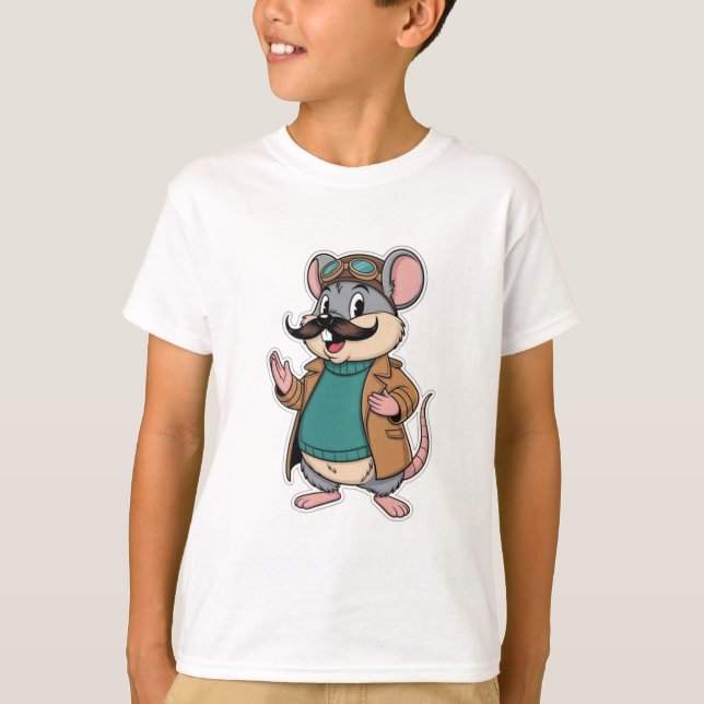 Camiseta vibrações de desenho animado (Frente)
