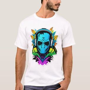 Camiseta Vibrações de DJ na Selva de Neon
