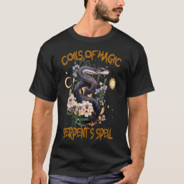 Camiseta Vibrações de Feiticeira Serpente Mágica, Espirais 