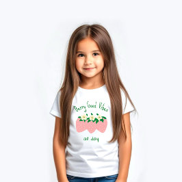 Camiseta Vibrações de Frutas Vermelhas Maravilhosas o Dia T