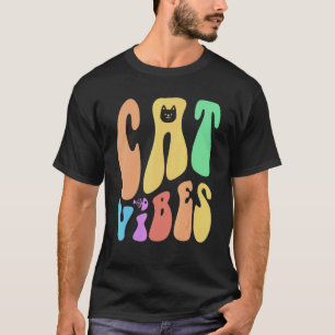 Camiseta Vibrações de gato maravilhosas Pai Humor Amante de