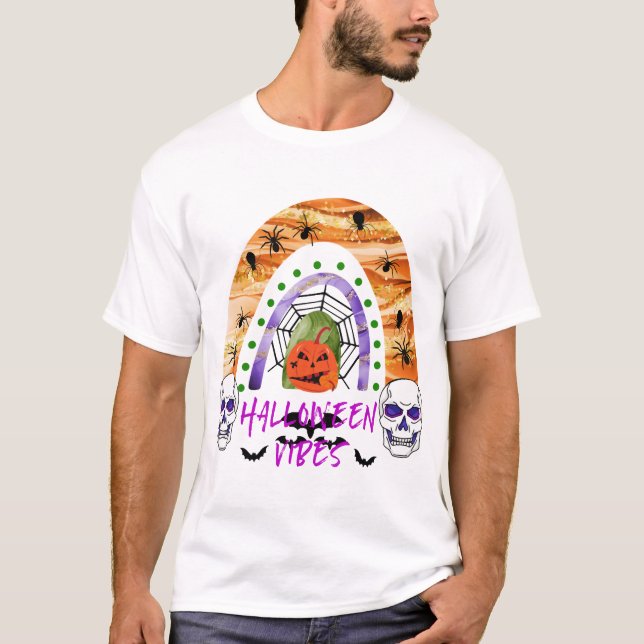 Camiseta Vibrações de Halloween (Frente)