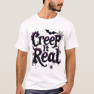 Camiseta Vibrações de Halloween - Edgy Creep It Real