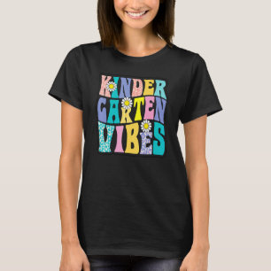 Camiseta Vibrações de Jardim de Infância de Volta às Aulas 