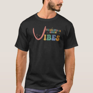 Camiseta Vibrações de Jardim de Infância Groovy Jardim de I