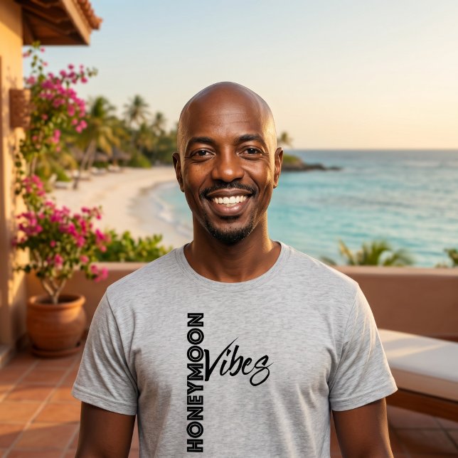 Camiseta Vibrações de Lua de Mel Elegantes (Criador carregado)