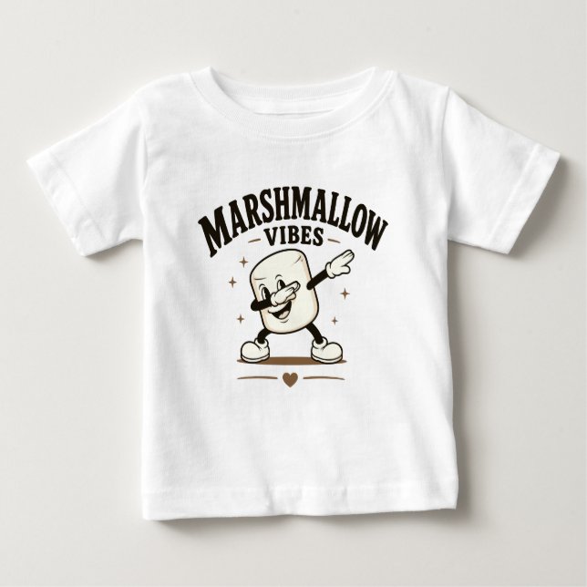 Camiseta Vibrações de marshmallow (Frente)