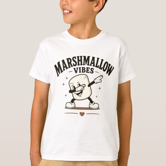 Camiseta Vibrações de marshmallow (Frente)