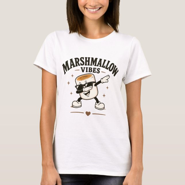 Camiseta Vibrações de marshmallow (Frente)