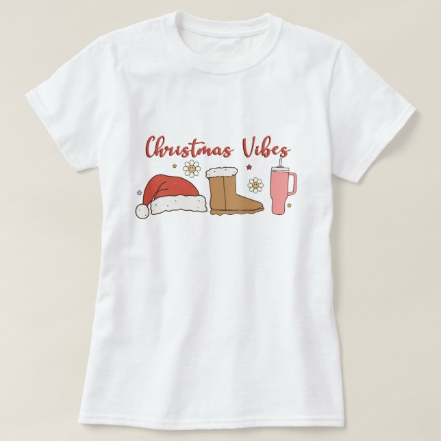 Camiseta Vibrações de Natal (Frente do Design)