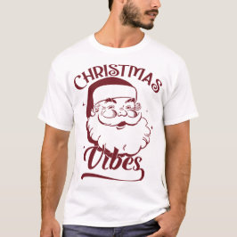 Camiseta Vibrações de Natal Design Vintage