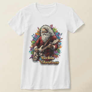 Camiseta Vibrações de Natal Rock: Libere Seu Rebelde Interi