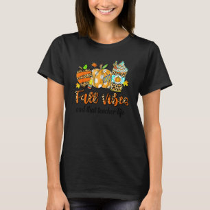 Camiseta Vibrações de Outono & A Vida de Professor Apple Pe