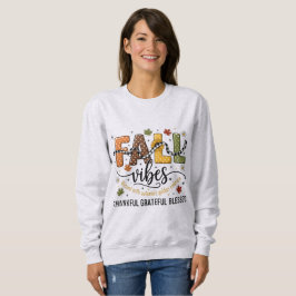 Camiseta Vibrações de Outono – Agradecido Abençoado