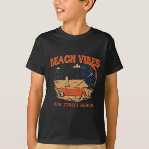 Camiseta Vibrações de Praia Oak Street Beach Verão Illinois