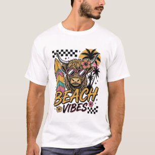 Camiseta Vibrações de Praia Vaca das Terras Altas Arte Veto