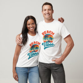 Camiseta Vibrações de Praia - Verão