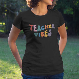 Camiseta Vibrações de Professor Retro